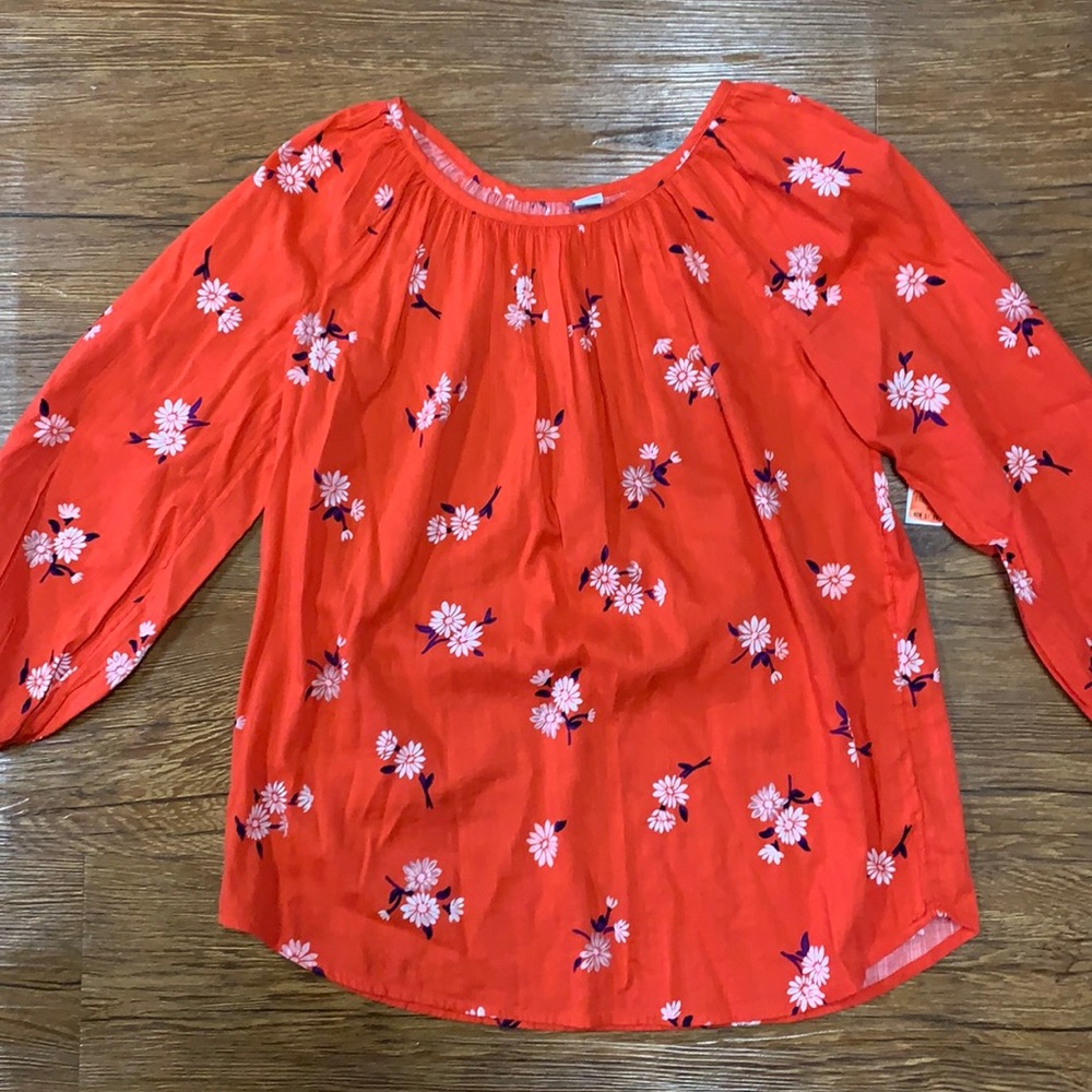 Red long sleeve shirt